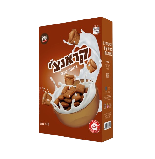 דגני בוקר ללא גלוטן במילוי נוגט - קראנצ'י